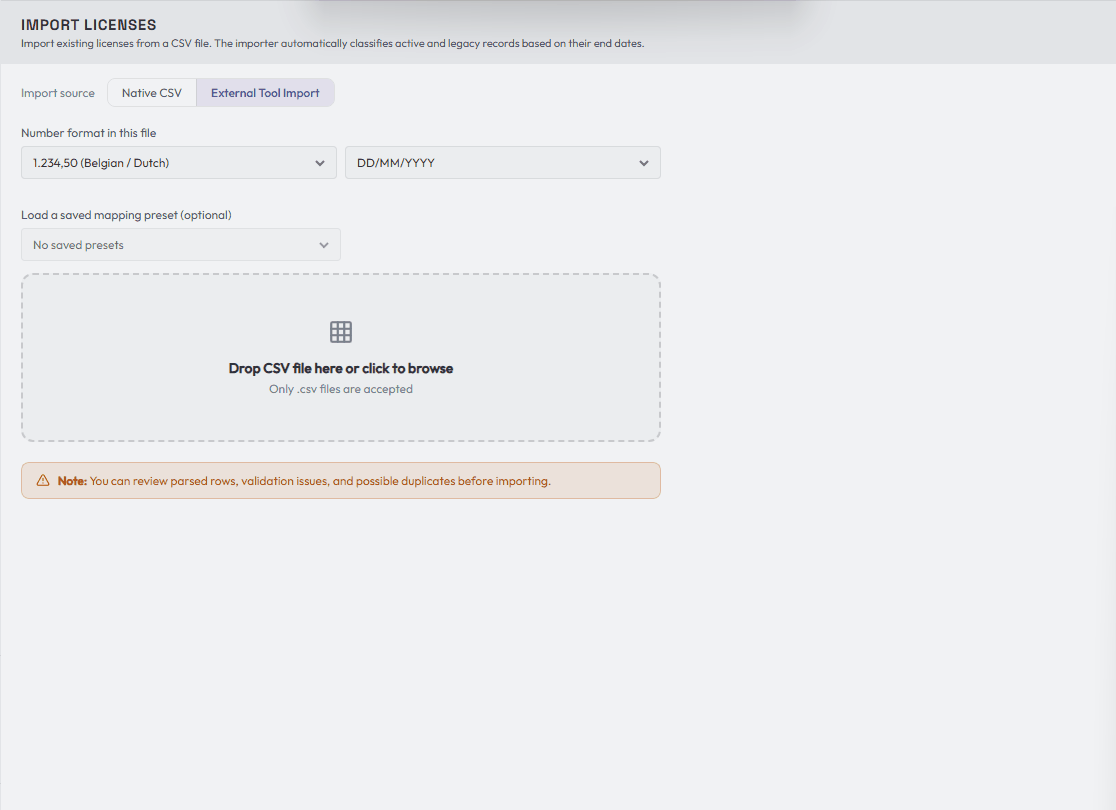 Animated walkthrough of mapping a custom import file