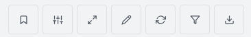 The License Overview toolbar buttons